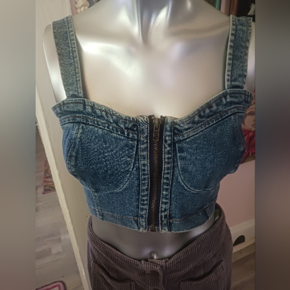 Vintage Denim Bustier